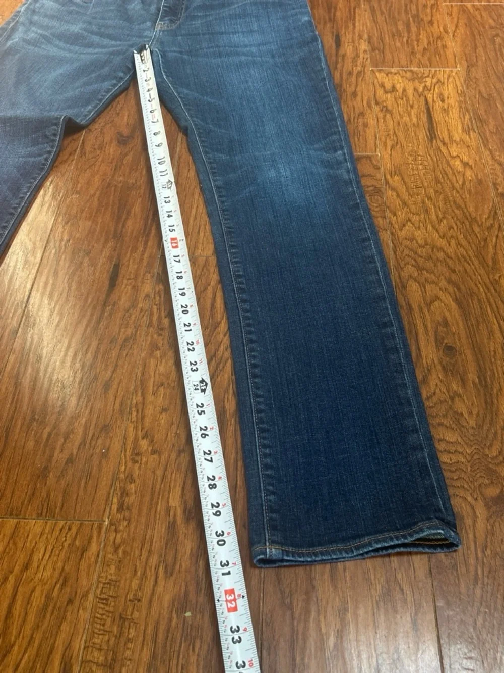 J. Crew Men's Straight Jeans  0181 Stitching missing back pocket see pic 8 34x34